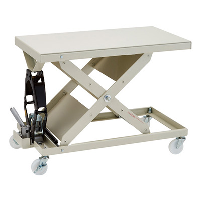 トラスコ TRUSCO ローハイシステム リフター 油圧ジャッキ式 400×750 移動式 LHU-45-1 160-7967 (商品コード：168600)