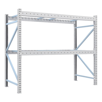 トラスコ TRUSCO 重量パレットラック1トン2300×1000×H2000 2段 単体 1D-20B23-10-2 459-1356