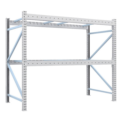 トラスコ TRUSCO 重量パレットラック1トン2300×1100×H2000 2段 単体 1D-20B23-11-2 459-1372