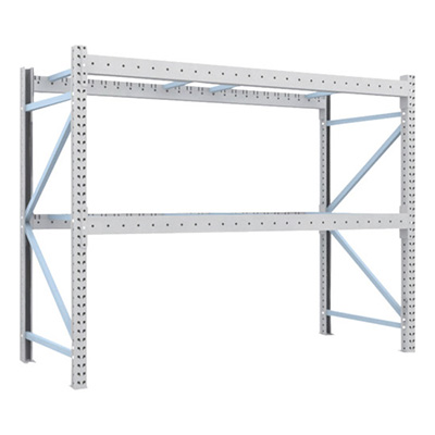 トラスコ TRUSCO 重量パレットラック1トン2500×1000×H2000 2段 単体 1D-20B25-10-2 459-1411