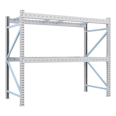 トラスコ TRUSCO 重量パレットラック2トン2300×1000×H2000 2段 単体 2D-20B23-10-2 459-1836