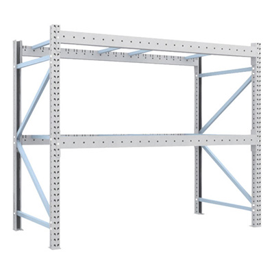 トラスコ TRUSCO 重量パレットラック2トン2300×1100×H2000 2段 単体 2D-20B23-11-2 459-1852