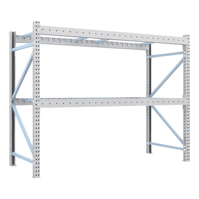 トラスコ TRUSCO 重量パレットラック2トン2500×1000×H2000 2段 単体 2D-20B25-10-2 459-1895
