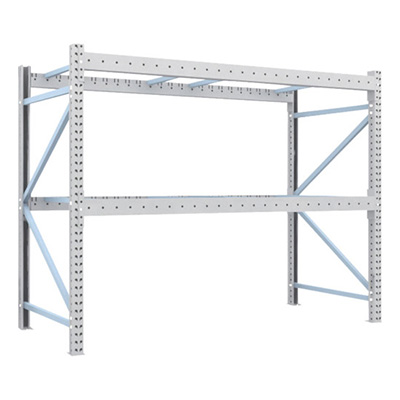 トラスコ TRUSCO 重量パレットラック2トン2500×1100×H2000 2段 単体 2D-20B25-11-2 459-1917