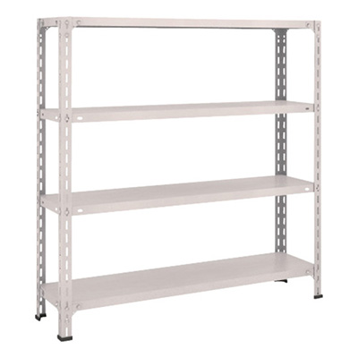 トラスコ TRUSCO スチールラック 軽量棚開放型 W1200×D300×H1200 4段 ネオグレー 44V-14 502-4773 (商品コード：169020)