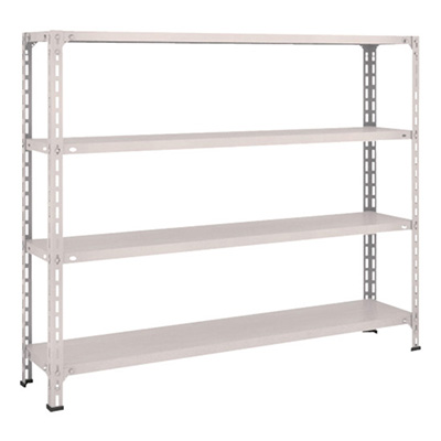 トラスコ TRUSCO スチールラック 軽量棚開放型 W1500×D300×H1200 4段 ネオグレー 45V-14 503-8600 (商品コード：169032)