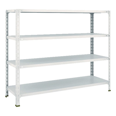 トラスコ TRUSCO スチールラック 軽量棚開放型 W1500×D450×H1200 4段 ネオグレー 45X-14 503-8626 (商品コード：169040)