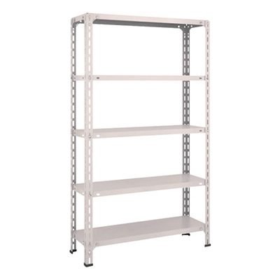 トラスコ TRUSCO スチールラック 軽量棚開放型 W875×D300×H1500 5段 ネオグレー 53V-15 503-8677 (商品コード：169056)