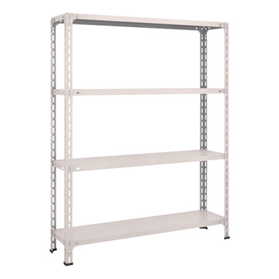 トラスコ TRUSCO スチールラック 軽量棚開放型 W1200×D300×H1500 4段 ネオグレー 54V-14 502-4536 (商品コード：169064)