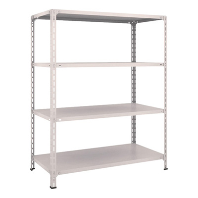 トラスコ TRUSCO スチールラック 軽量棚開放型 W1200×D600×H1500 4段 ネオグレー 54W-14 502-4579 (商品コード：169067)