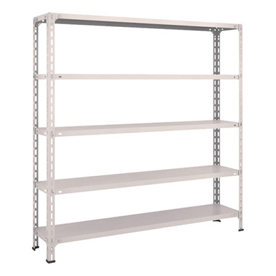 トラスコ TRUSCO スチールラック 軽量棚開放型 W1500×D300×H1500 5段 ネオグレー 55V-15 503-8731 (商品コード：169074)