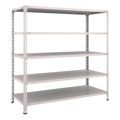 トラスコ TRUSCO スチールラック 軽量棚開放型 W1500×D600×H1500 5段 ネオグレー 55W-15 503-8774 (商品コード：169077)