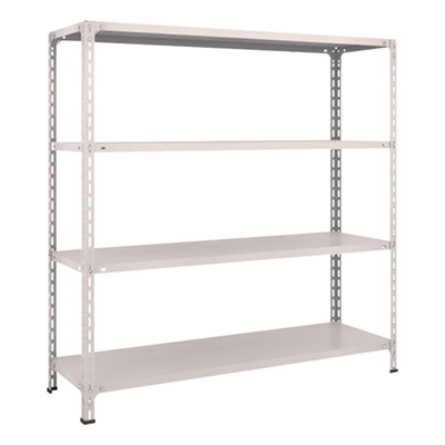 トラスコ TRUSCO スチールラック 軽量棚開放型 W1500×D450×H1500 4段 ネオグレー 55X-14 503-8740 (商品コード：169079)