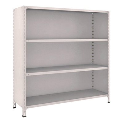 トラスコ TRUSCO スチールラック 軽量棚背板・側板付 W1500×D450×1500 4段 ネオグレー 55X-24 503-9207 (商品コード：169081)