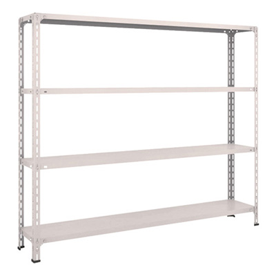 トラスコ TRUSCO スチールラック 軽量棚開放型 W1800×D300×H1500 4段 ネオグレー 56V-14 502-4595 (商品コード：169082)
