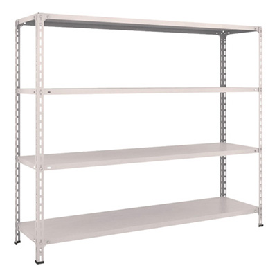 トラスコ TRUSCO スチールラック 軽量棚開放型 W1800×D450×H1500 4段 ネオグレー 56X-14 502-4617 (商品コード：169088)
