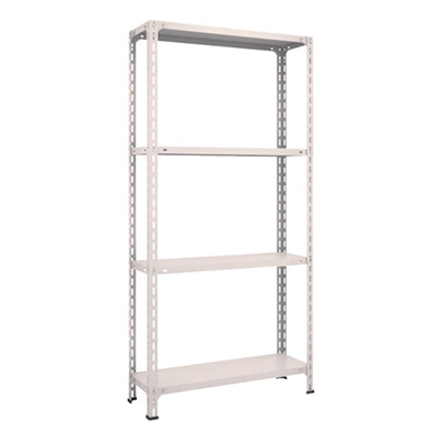 トラスコ TRUSCO スチールラック 軽量棚開放型 W875×D300×H1800 4段 ネオグレー 63V-14 503-8782 (商品コード：169097)