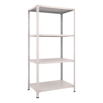 トラスコ TRUSCO スチールラック 軽量棚開放型 W875×D600×H1800 4段 ネオグレー 63W-14 503-8821 (商品コード：169111)