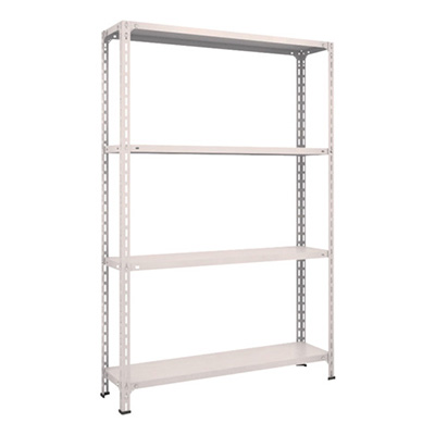 トラスコ TRUSCO スチールラック 軽量棚開放型 W1200×D300×H1800 4段 ネオグレー 64V-14 502-4650 (商品コード：169131)