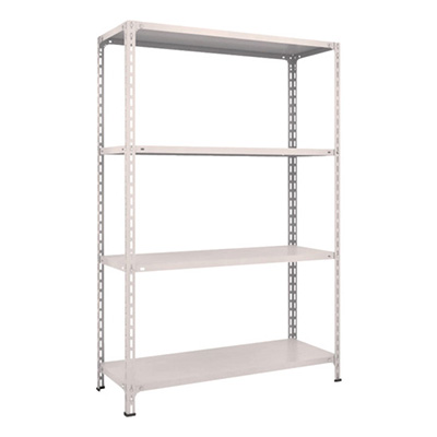 トラスコ TRUSCO スチールラック 軽量棚開放型 W1200×D450×H1800 4段 ネオグレー 64X-14 502-4676 (商品コード：169137)