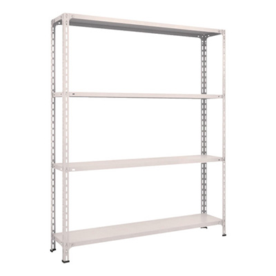 トラスコ TRUSCO スチールラック 軽量棚開放型 W1500×D300×H1800 4段 ネオグレー 65V-14 503-8847 (商品コード：169140)