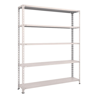 トラスコ TRUSCO スチールラック 軽量棚開放型 W1500×D300×H1800 5段 ネオグレー 65V-15 503-8855 (商品コード：169141)