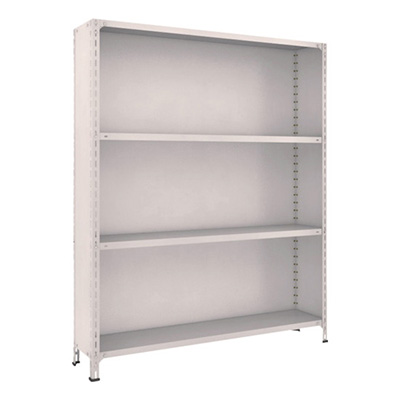 トラスコ TRUSCO スチールラック 軽量棚背板・側板付 W1500×D300×1800 4段 ネオグレー 65V-24 503-9304 (商品コード：169142)