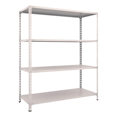 トラスコ TRUSCO スチールラック 軽量棚開放型 W1500×D600×H1800 4段 ネオグレー 65W-14 503-8880 (商品コード：169143)