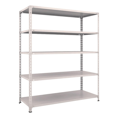 トラスコ TRUSCO スチールラック 軽量棚開放型 W1500×D600×H1800 5段 ネオグレー 65W-15 503-8898 (商品コード：169144)