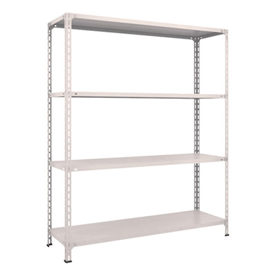 トラスコ TRUSCO スチールラック 軽量棚開放型 W1500×450×H1800 4段 ネオグレー 65X-14 503-8863 (商品コード：169146)