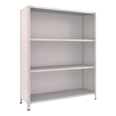 トラスコ TRUSCO スチールラック 軽量棚背板・側板付 W1500×450×H1800 4段 ネオグレー 65X-24 503-9321 (商品コード：169148)