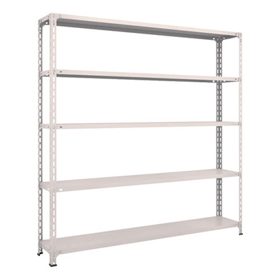 トラスコ TRUSCO スチールラック 軽量棚開放型 W1800×D300×H1800 5段 ネオグレー 66V-15 502-4846 (商品コード：169150)