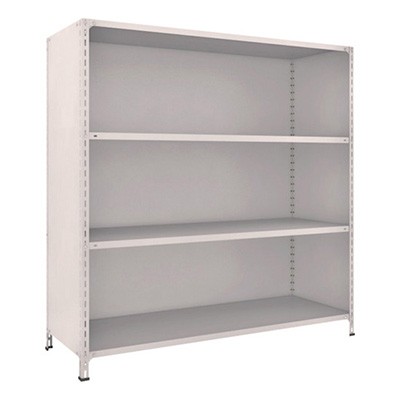 トラスコ TRUSCO スチールラック 軽量棚背板・側板付 W1800×D600×1800 4段 ネオグレー 66W-24 502-3149 (商品コード：169154)