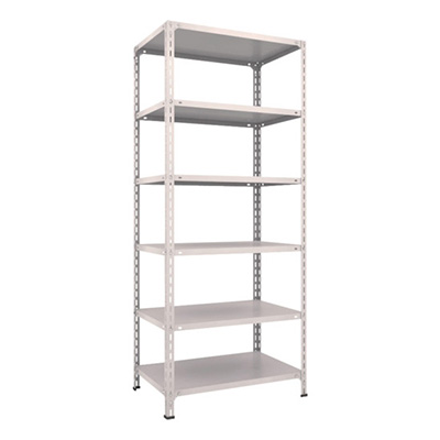 トラスコ TRUSCO スチールラック 軽量棚開放型 W875×D600×H2100 6段 ネオグレー 73W-16 503-8944 (商品コード：169164)