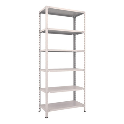 トラスコ TRUSCO スチールラック 軽量棚開放型 W875×D450×H2100 6段 ネオグレー 73X-16 503-8928 (商品コード：169168)