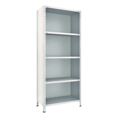 トラスコ TRUSCO スチールラック 軽量棚背板・側板付 W875×D450×H2100 5段 ネオグレー 73X-25 503-9380 (商品コード：169169)