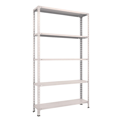 トラスコ TRUSCO スチールラック 軽量棚開放型 W1200×D300×H2100 5段 ネオグレー 74V-15 502-5010 (商品コード：169171)