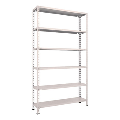 トラスコ TRUSCO スチールラック 軽量棚開放型 W1200×D300×H2100 6段 ネオグレー 74V-16 502-6229 (商品コード：169172)