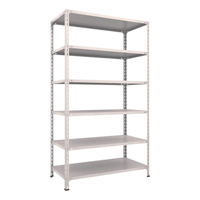 トラスコ TRUSCO スチールラック 軽量棚開放型 W1200×D600×H2100 6段 ネオグレー 74W-16 502-5061 (商品コード：169176)