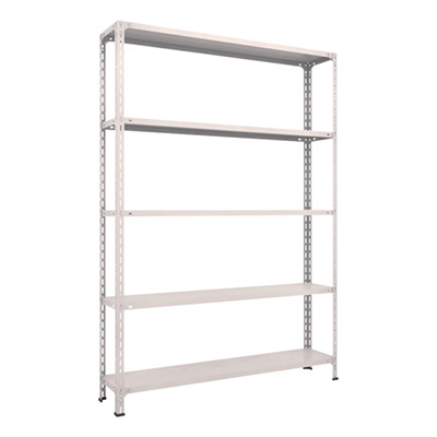 トラスコ TRUSCO スチールラック 軽量棚開放型 W1500×D300×H2100 5段 ネオグレー 75V-15 503-8952 (商品コード：169183)