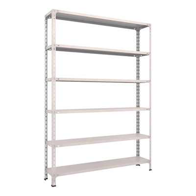 トラスコ TRUSCO スチールラック 軽量棚開放型 W1500×D300×H2100 6段 ネオグレー 75V-16 502-5141 (商品コード：169184)