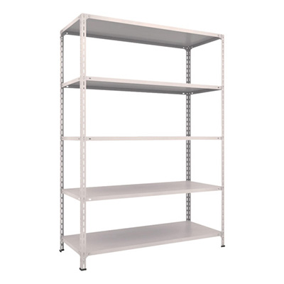 トラスコ TRUSCO スチールラック 軽量棚開放型 W1500×D600×H2100 5段 ネオグレー 75W-15 503-8987 (商品コード：169187)