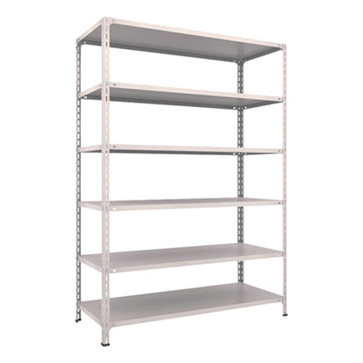 トラスコ TRUSCO スチールラック 軽量棚開放型 W1500×D600×H2100 6段 ネオグレー 75W-16 503-8995 (商品コード：169188)