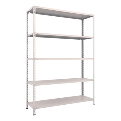 トラスコ TRUSCO スチールラック 軽量棚開放型 W1500×D450×H2100 5段 ネオグレー 75X-15 503-8961 (商品コード：169191)