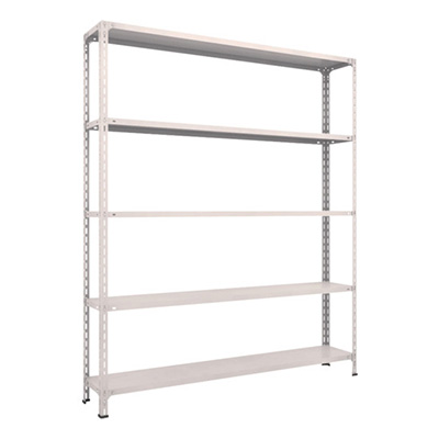 トラスコ TRUSCO スチールラック 軽量棚開放型 W1800×D300×H2100 5段 ネオグレー 76V-15 502-5133 (商品コード：169195)