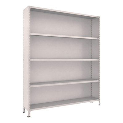 トラスコ TRUSCO スチールラック 軽量棚背板・側板付 W1800×D300×2100 5段 ネオグレー 76V-25 502-3327 (商品コード：169197)