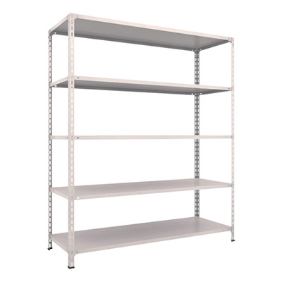 トラスコ TRUSCO スチールラック 軽量棚開放型 W1800×D600×H2100 5段 ネオグレー 76W-15 502-5176 (商品コード：169199)