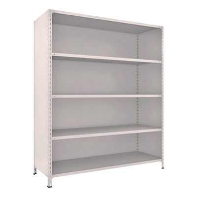 トラスコ TRUSCO スチールラック 軽量棚背板・側板付 W1800×D600×2100 5段 ネオグレー 76W-25 502-3360 (商品コード：169201)