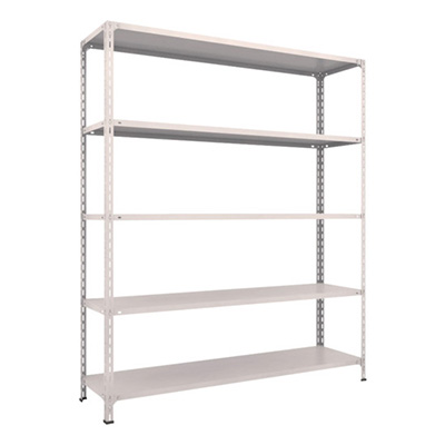 トラスコ TRUSCO スチールラック 軽量棚開放型 W1800×D450×H2100 5段 ネオグレー 76X-15 502-5150 (商品コード：169203)