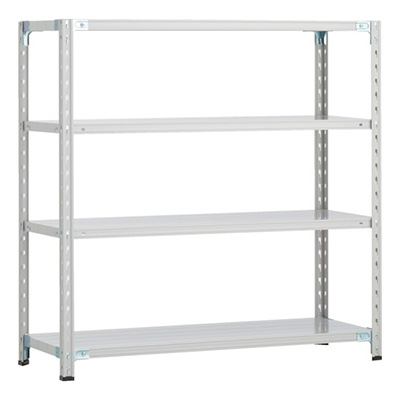 トラスコ TRUSCO CB型セミボルトレス軽量棚 1200×300×H1200 4段 WG色 CB-4434-WG 254-5613